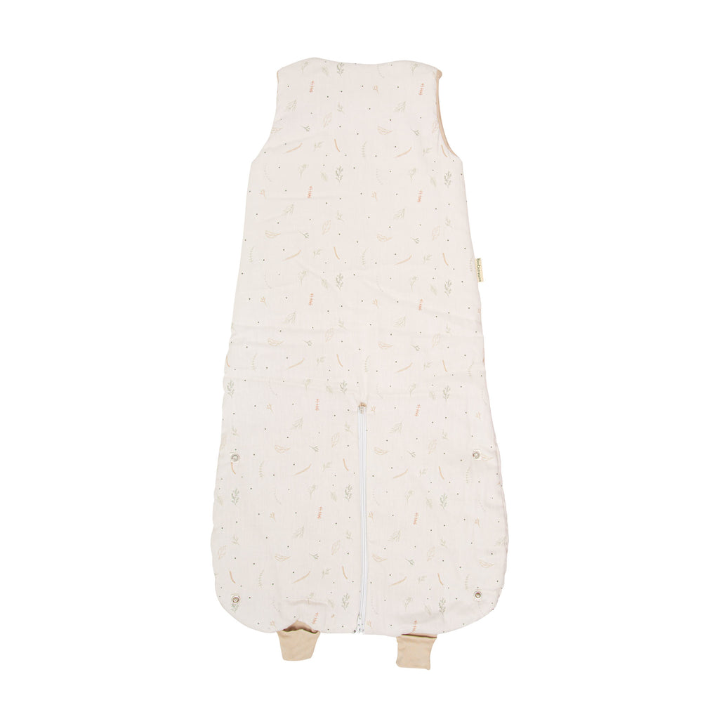 Evolutionary summer sleeping bag in organic cotton, 4-24 months, Tog 1 Botanical