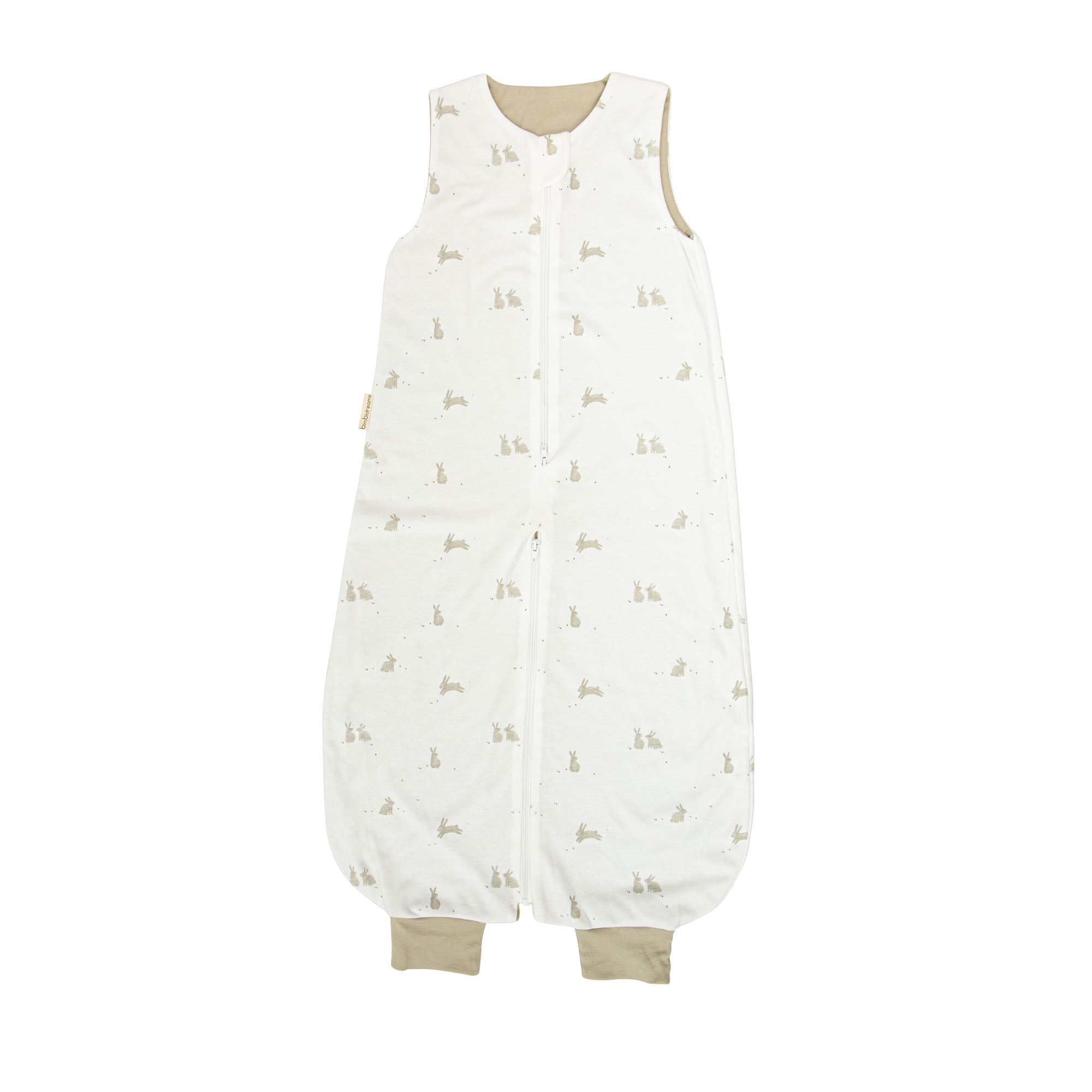 Evolutionary summer sleeping bag bamboo organic cotton, 4-24 months, Tog 1 Bunny