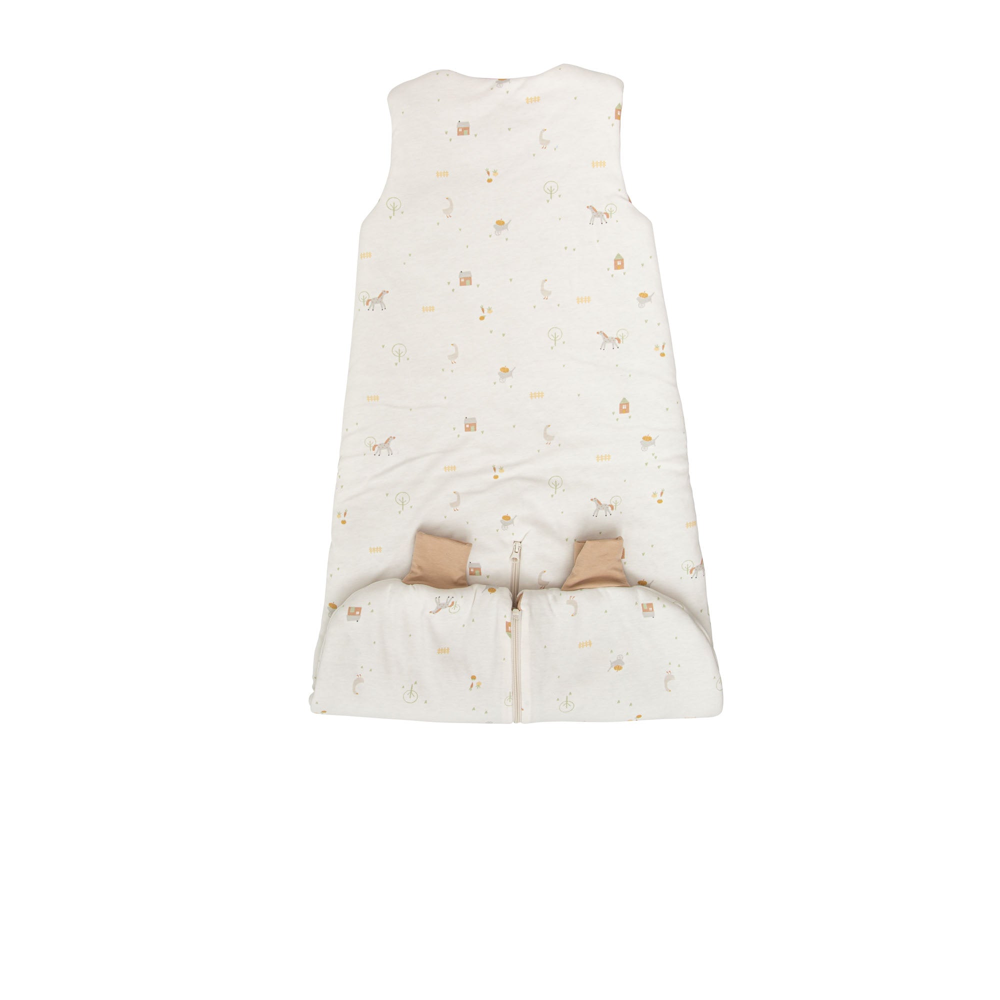 Evolutionary summer sleeping bag bamboo organic cotton, 4-24 months, Tog 1 Farm