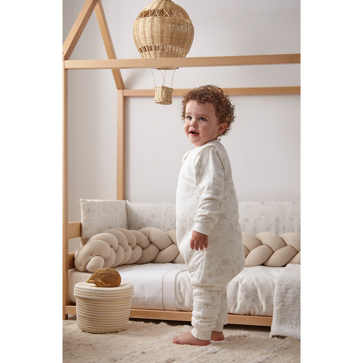 Sleeping bag pajamas with feet and sleeves 75 cm TOG 2.5 Noé