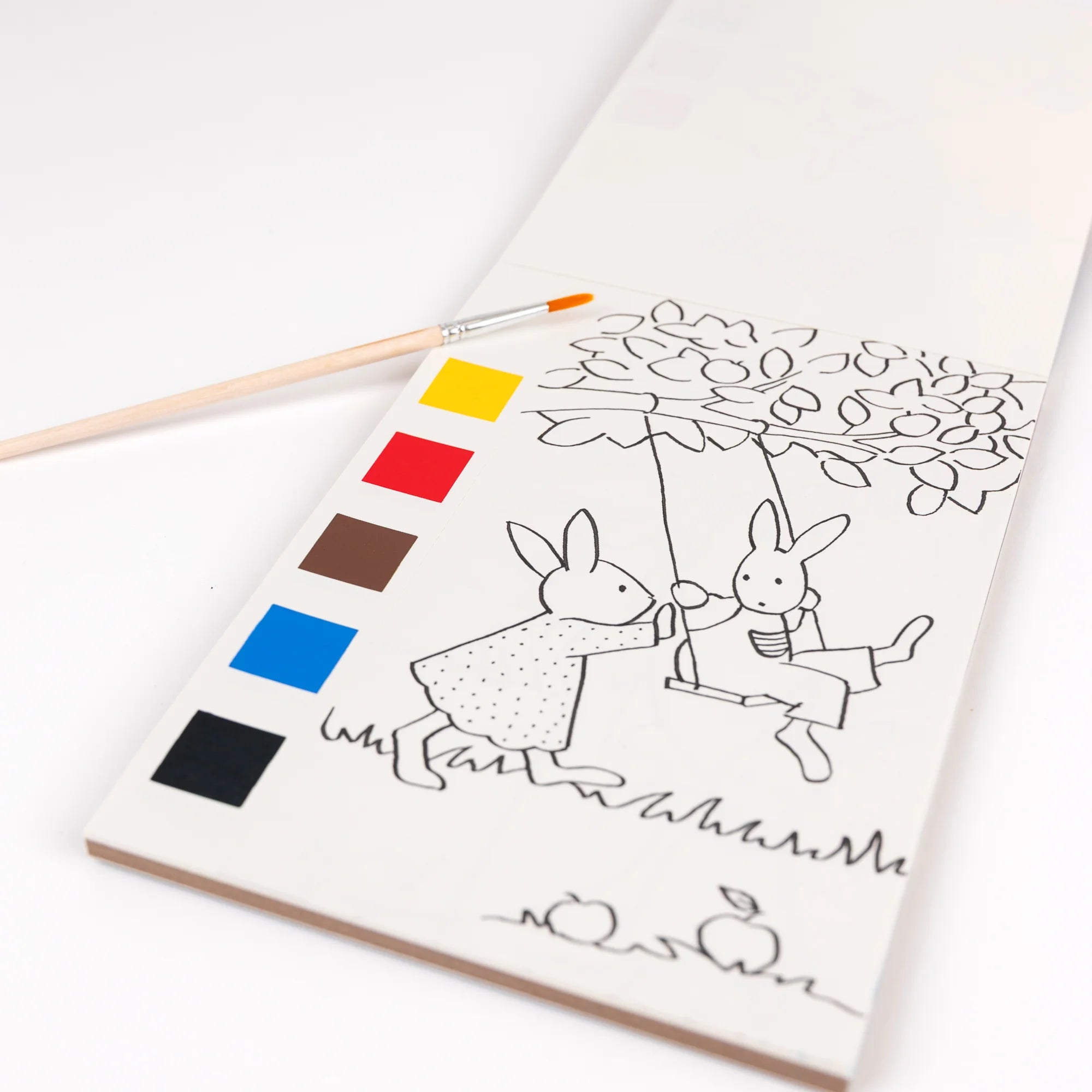 Pittura tavolozza magica con pennello, 12 disegni