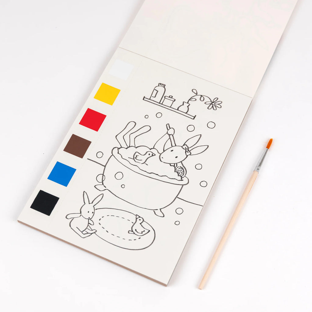 Pittura tavolozza magica con pennello, 12 disegni