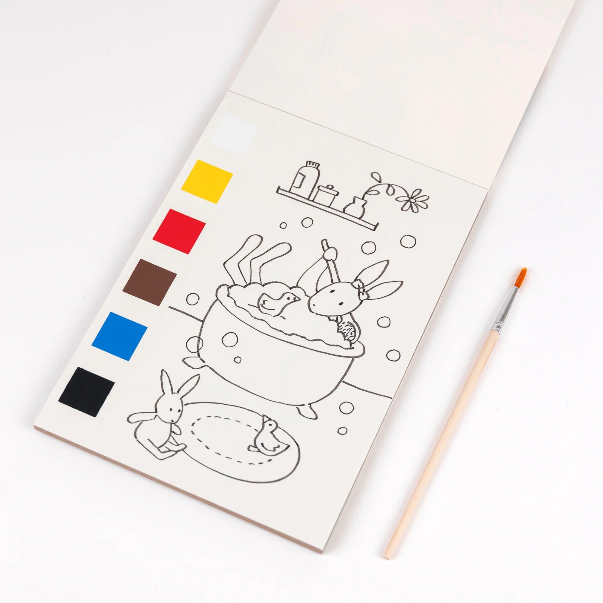 Pittura tavolozza magica con pennello, 12 disegni
