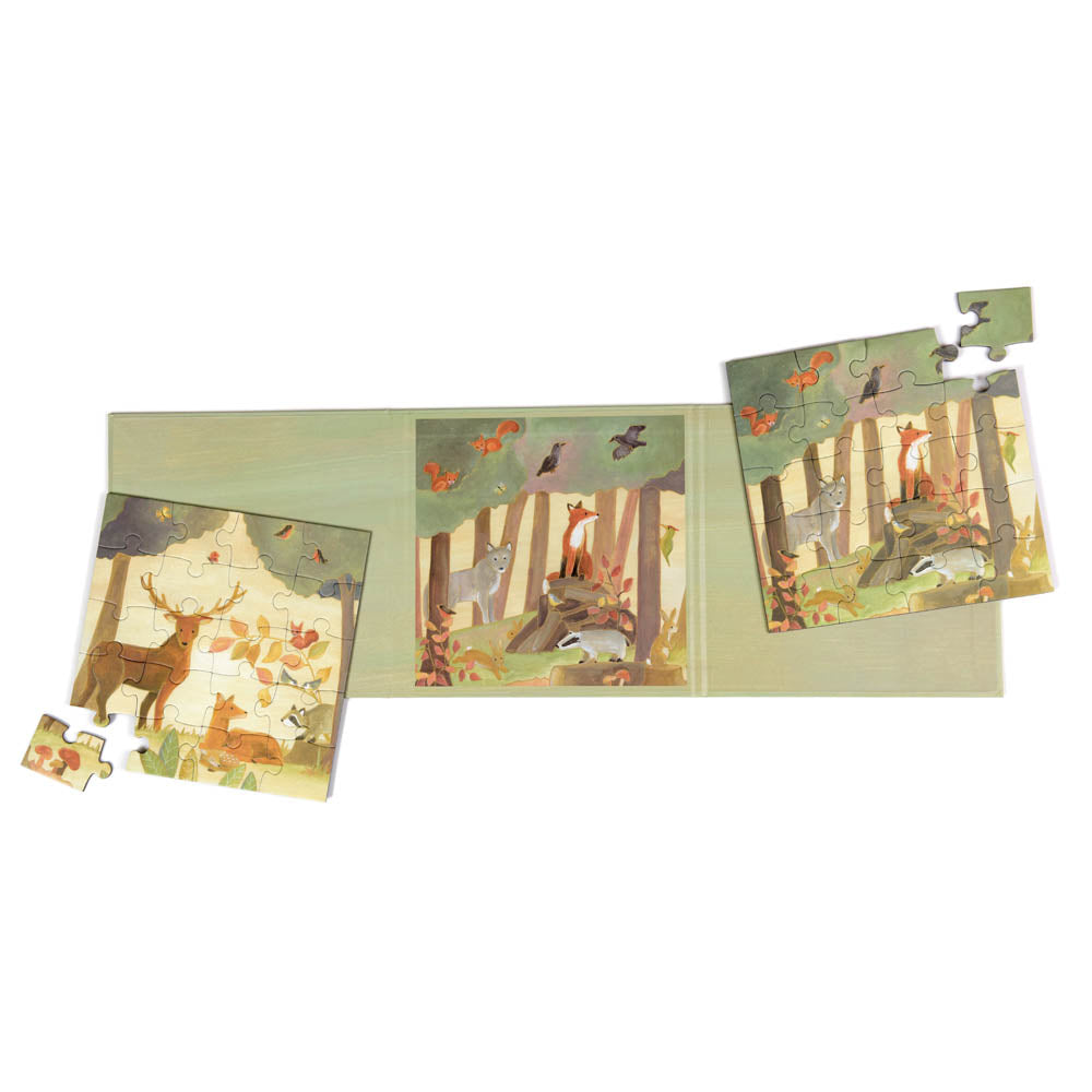 Puzzle magnetico, 2 x 20pz, Foresta