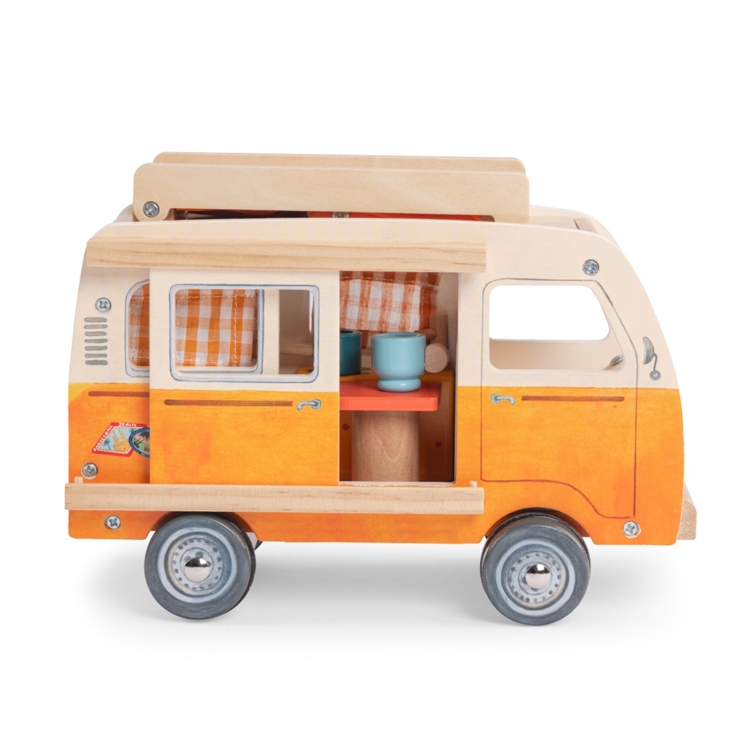 Wooden van and accessories