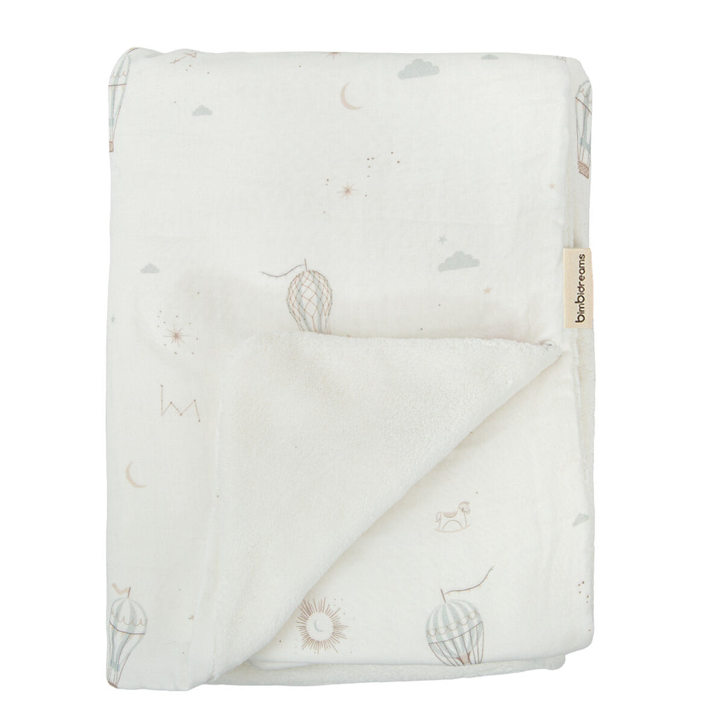 Copertina calda reversibile Blue Sky 80×110 cm