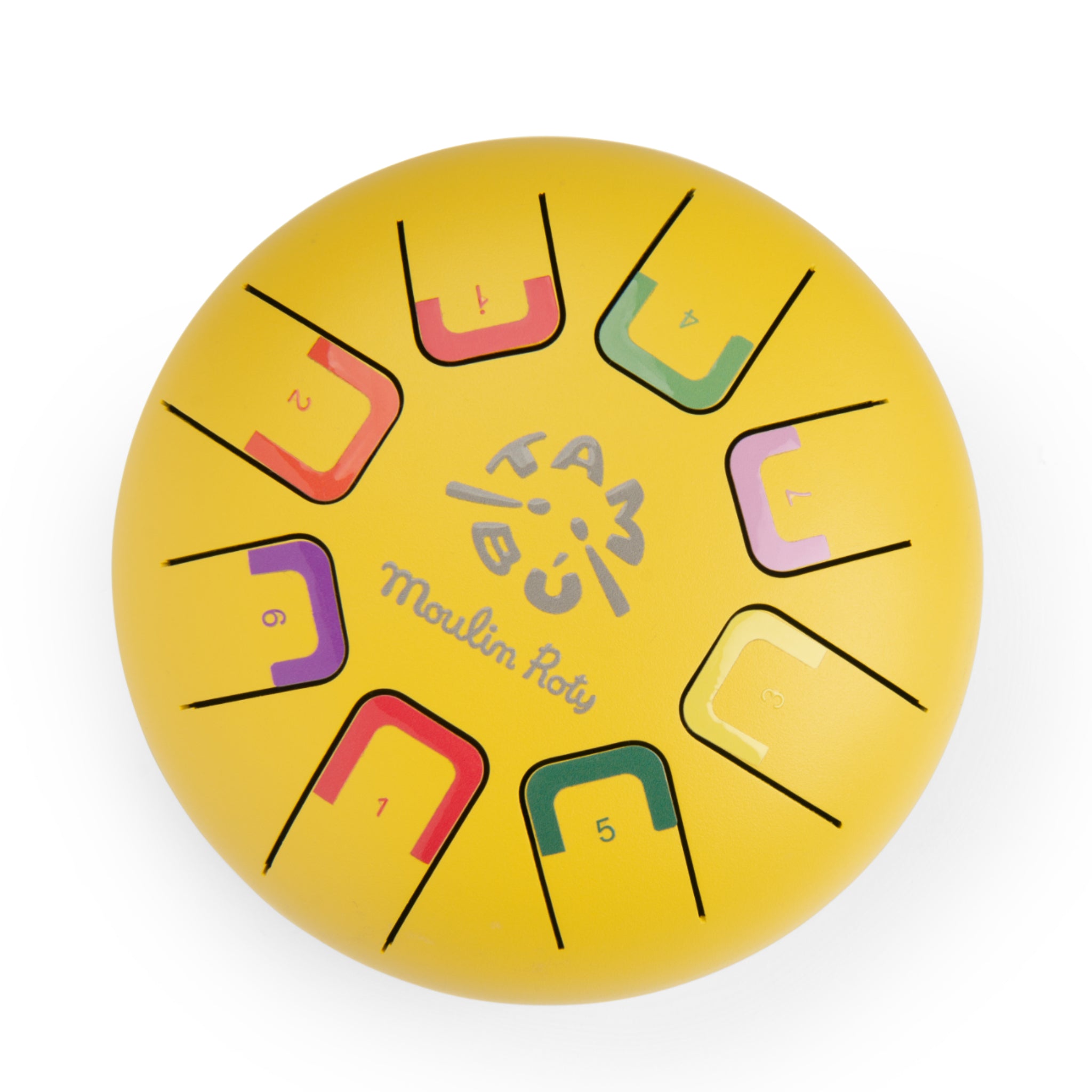 Small drum with yellow metal tongues, Tambù