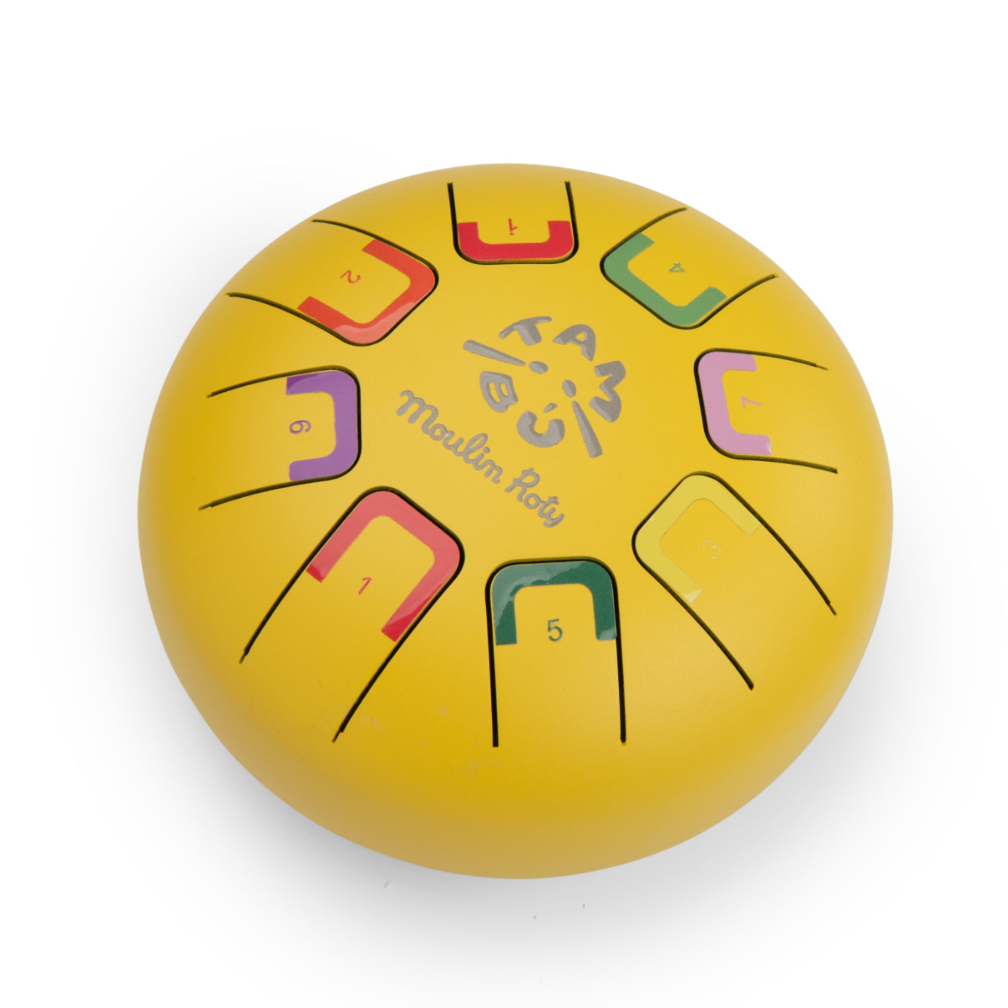 Small drum with yellow metal tongues, Tambù