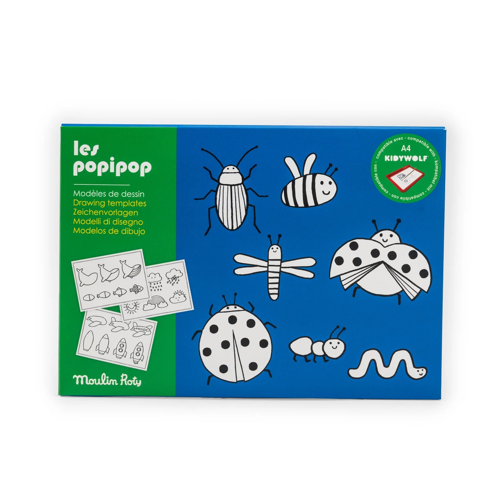 24 Drawing templates, Les Popipop