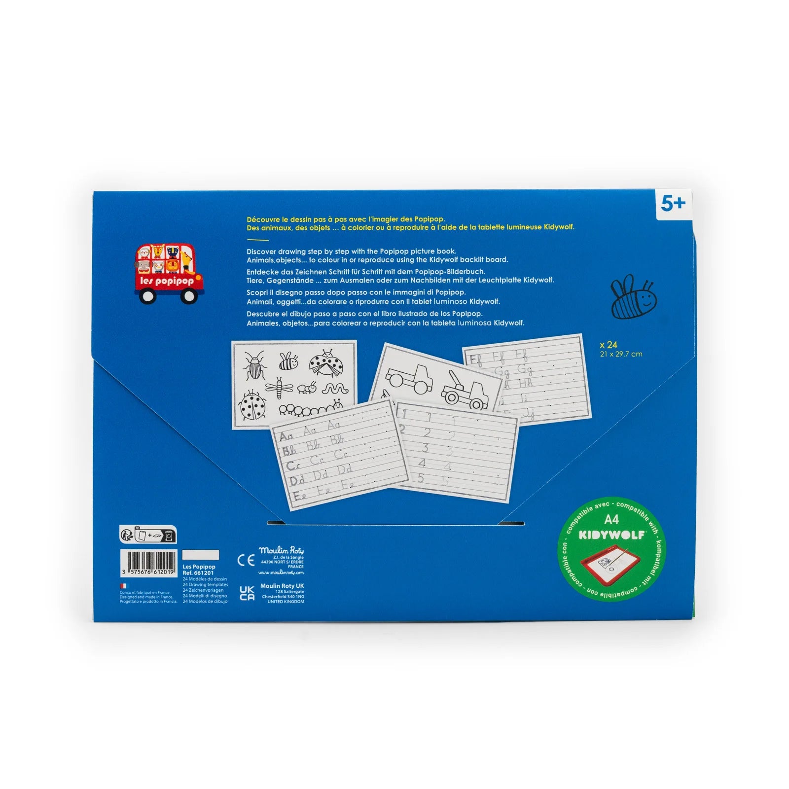 24 Drawing templates, Les Popipop