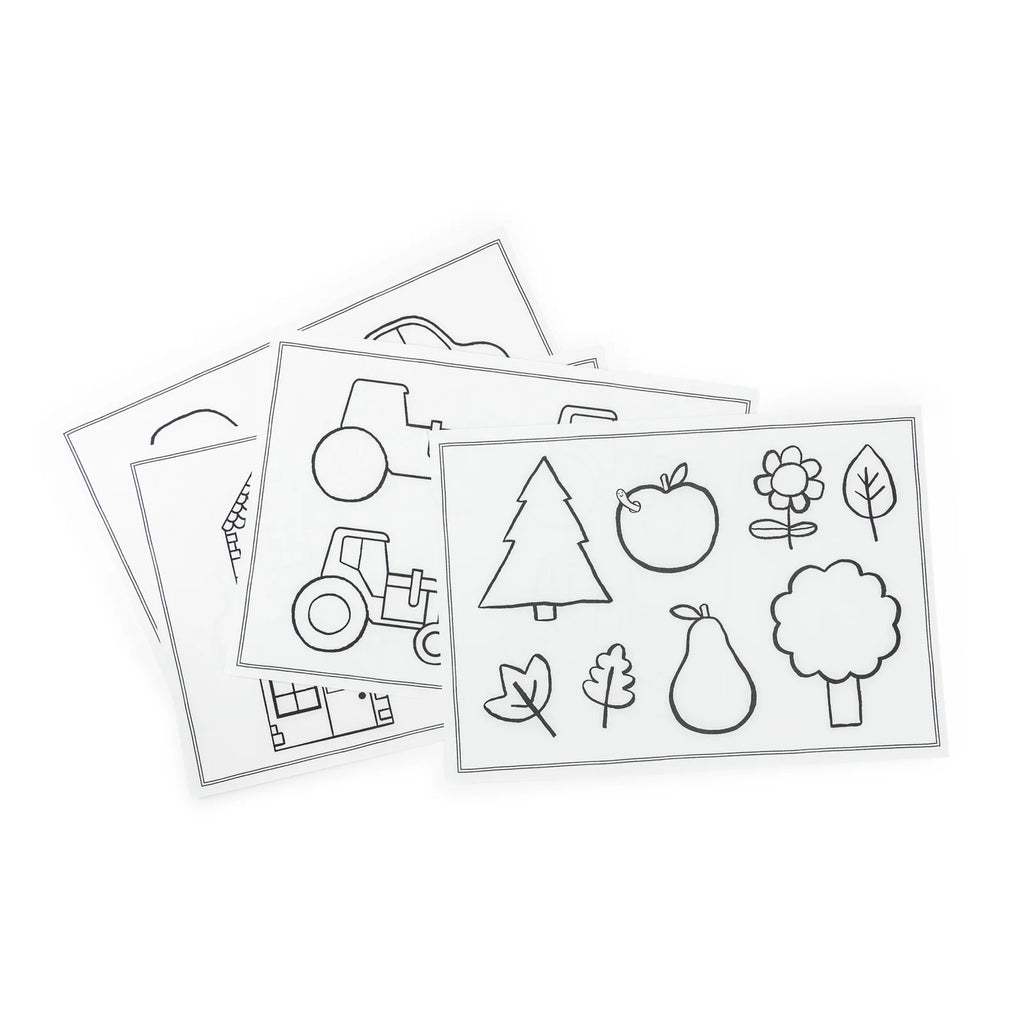 24 Drawing templates, Les Popipop