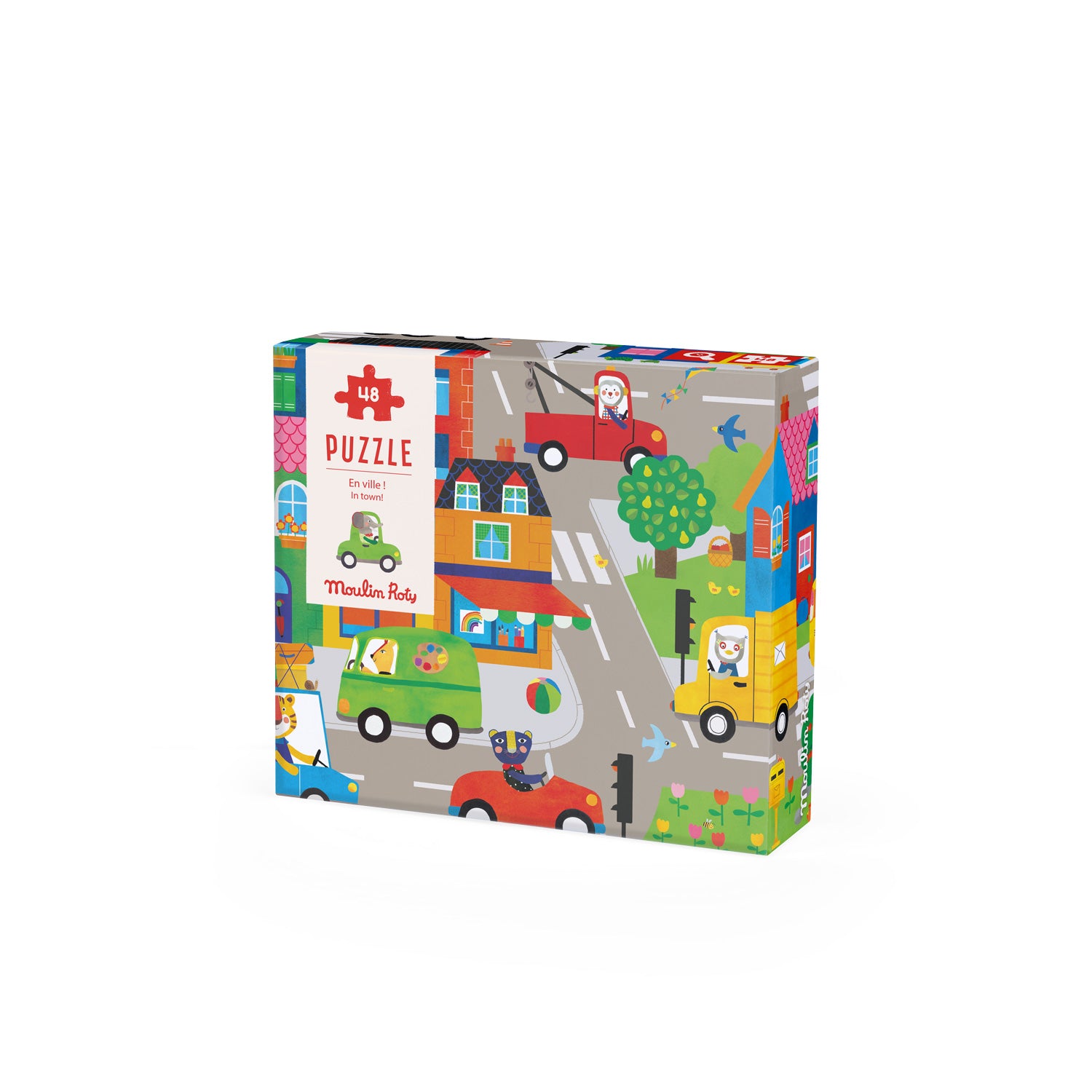 Moulin Roty | Puzzle In città, 48pz Les Popipop