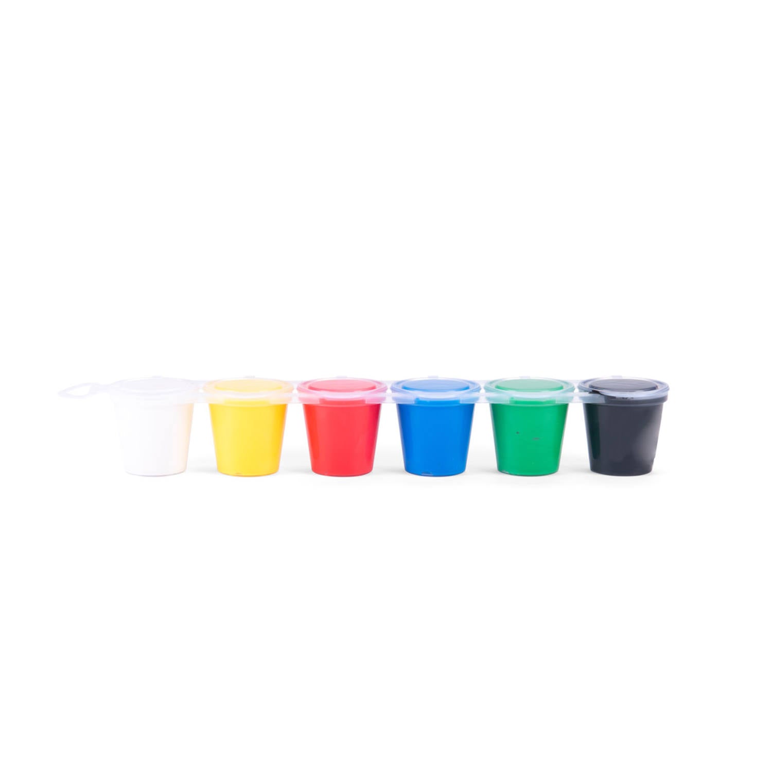 6 Pots of finger paints, Made in Italy