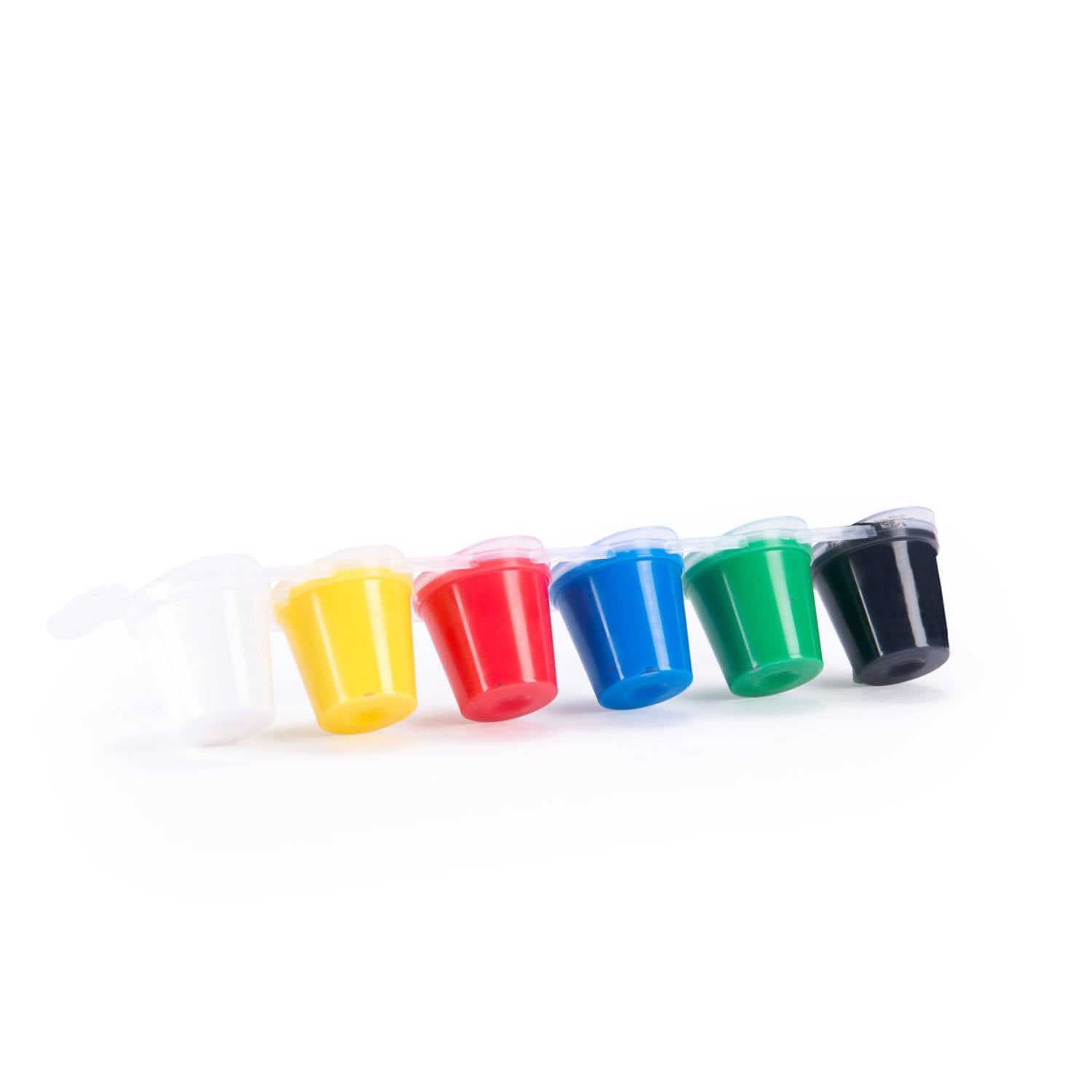 6 Pots of finger paints, Made in Italy