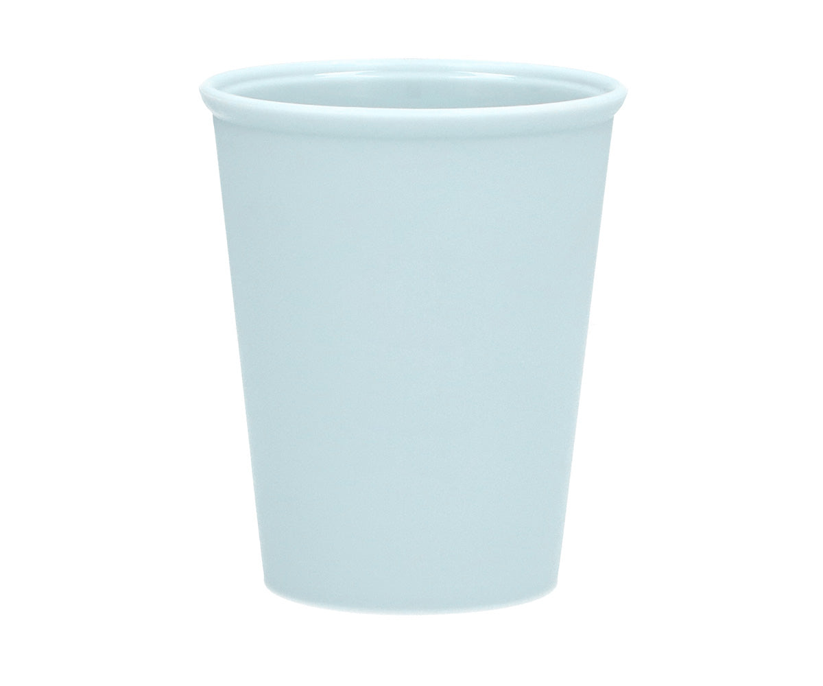 Bicchiere in plastica azzurro pastello