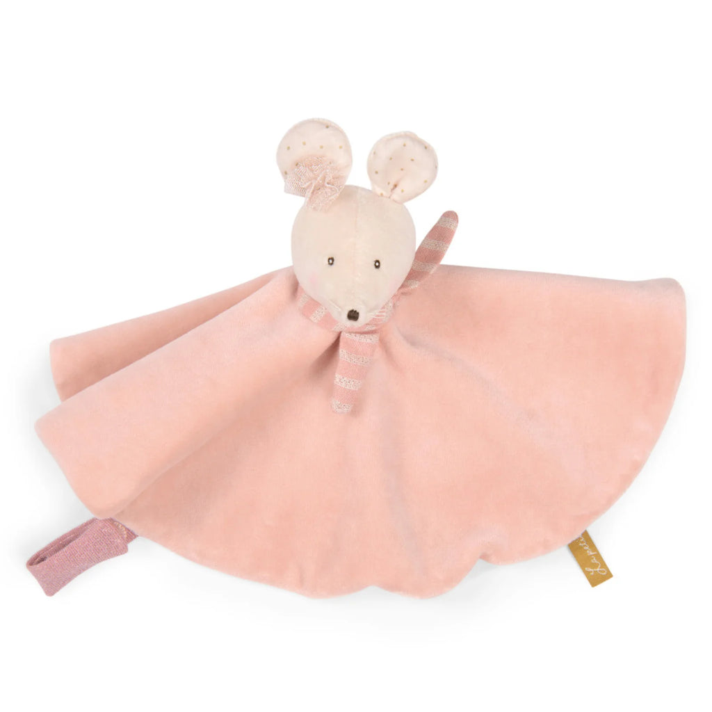 Doudou souris rose