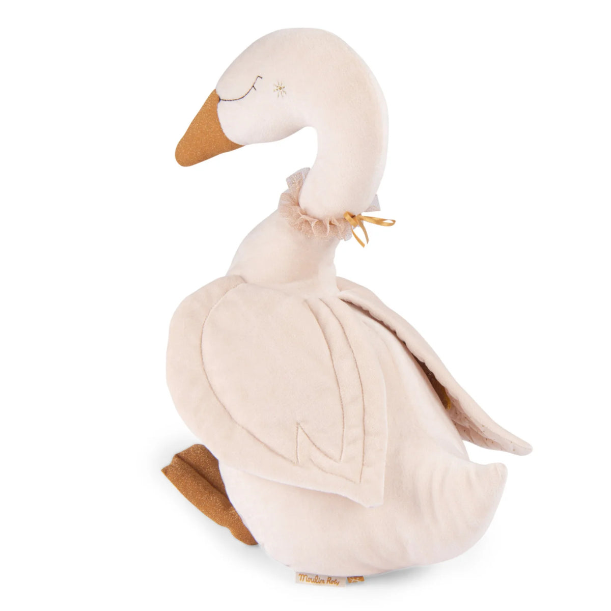 Grande peluche cygne d'activités