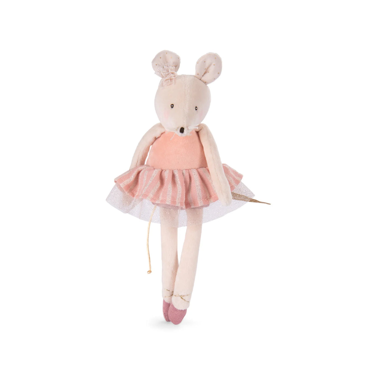 Souris en peluche rose