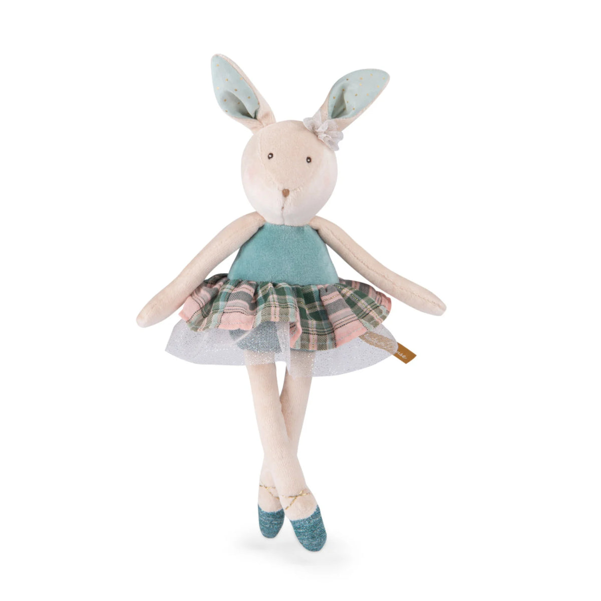 Lapin en peluche bleu