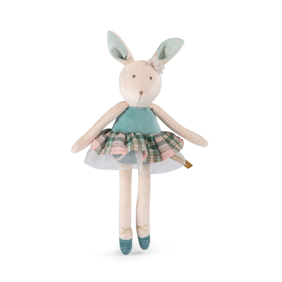 Lapin en peluche bleu