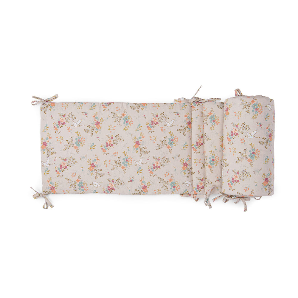 Paracolpi culla lettino in cotone, Fiori | Moulin Roty
