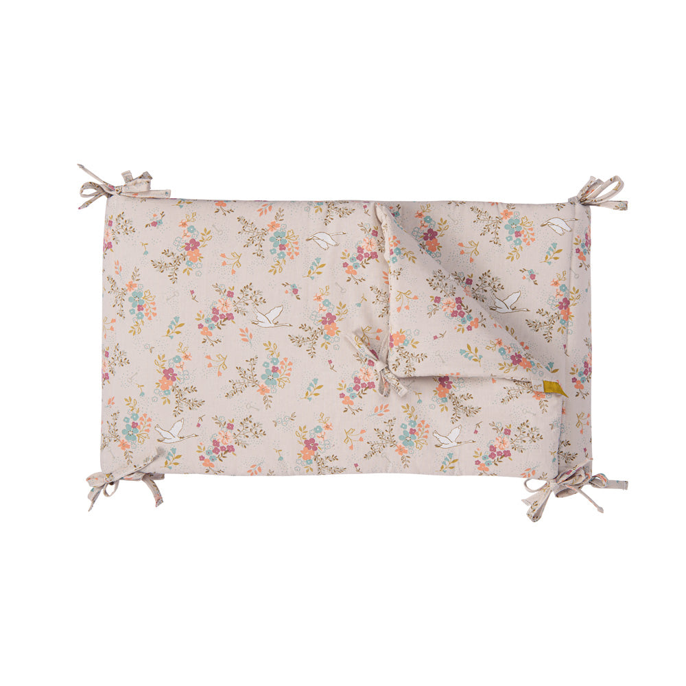 Paracolpi culla lettino in cotone, Fiori | Moulin Roty