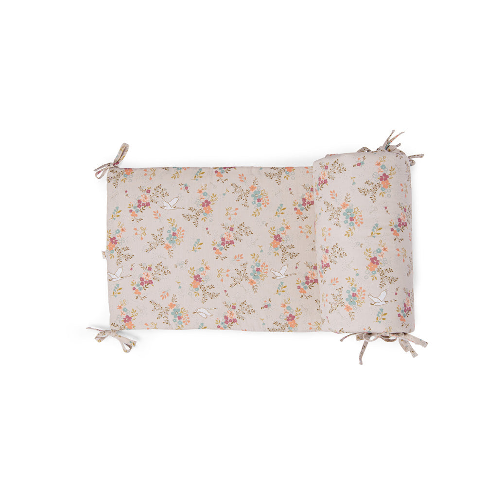 Paracolpi culla lettino in cotone, Fiori | Moulin Roty