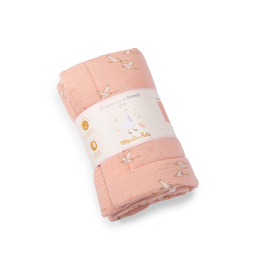 Trapunta invernale Rosa cigni, 90x69cm | Moulin Roty