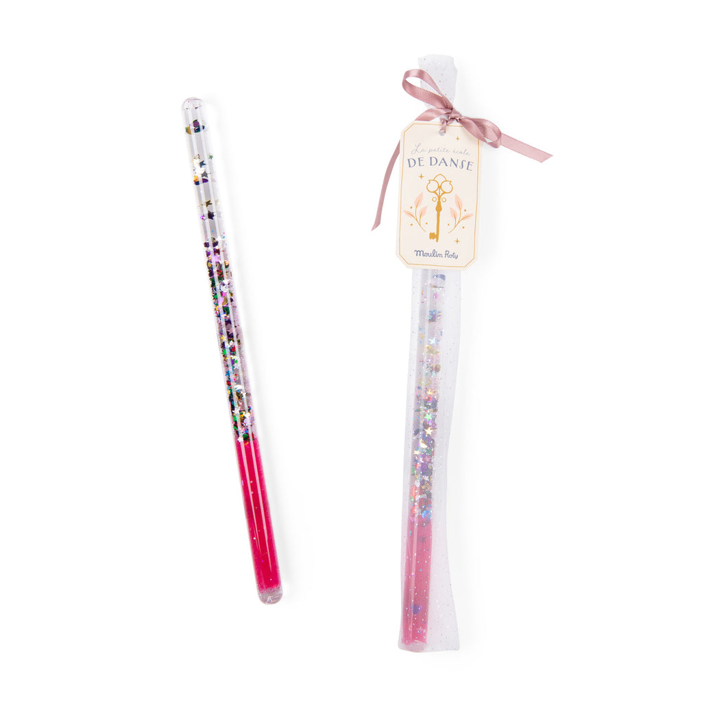 Moulin Roty | Bacchetta magica rosa con gel e stelline