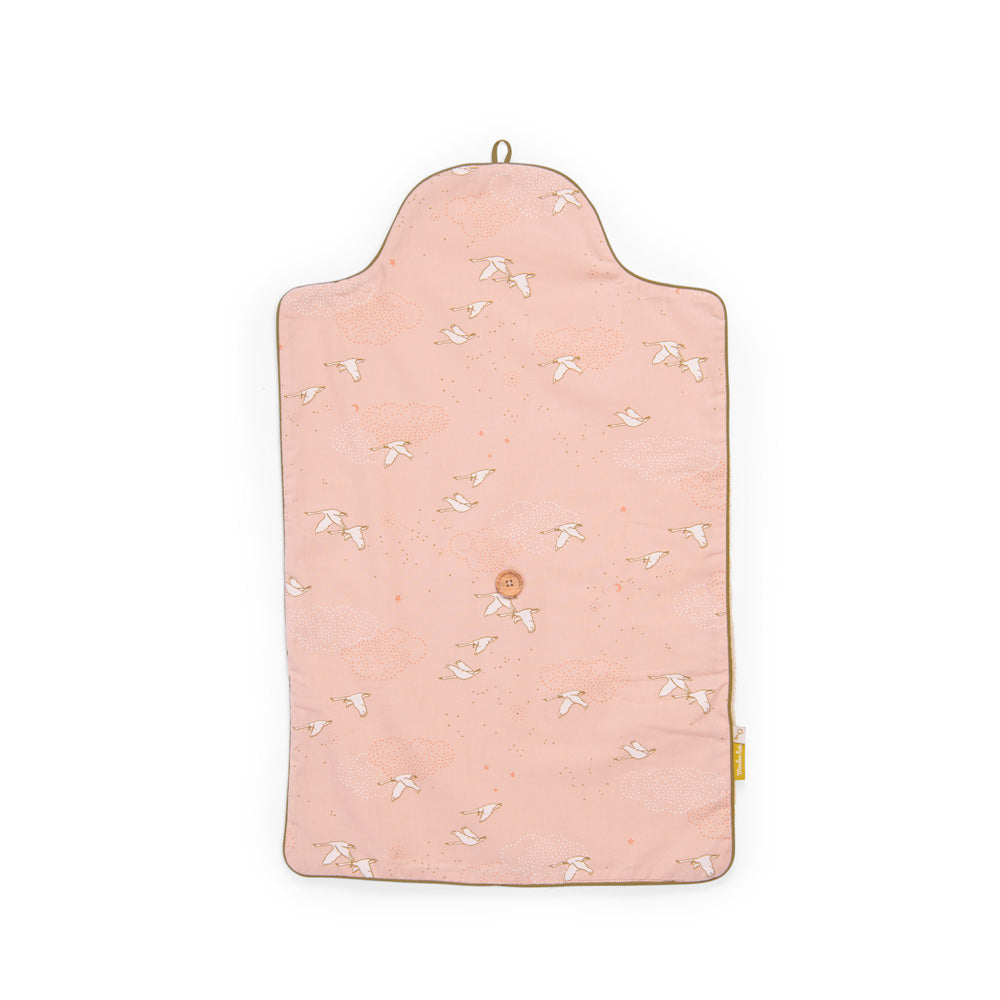 Fasciatoio pieghevole da viaggio, Rosa cigni