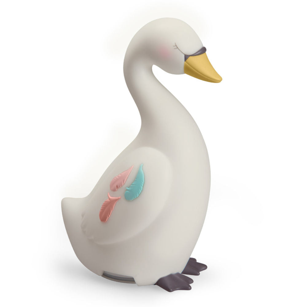 Lampada da notte regolabile in silicone, Cigno | Moulin Roty