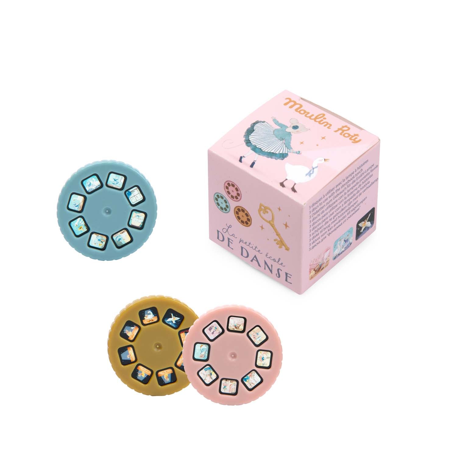 Box of 3 discs for story-projecting lamp, The little dance school
