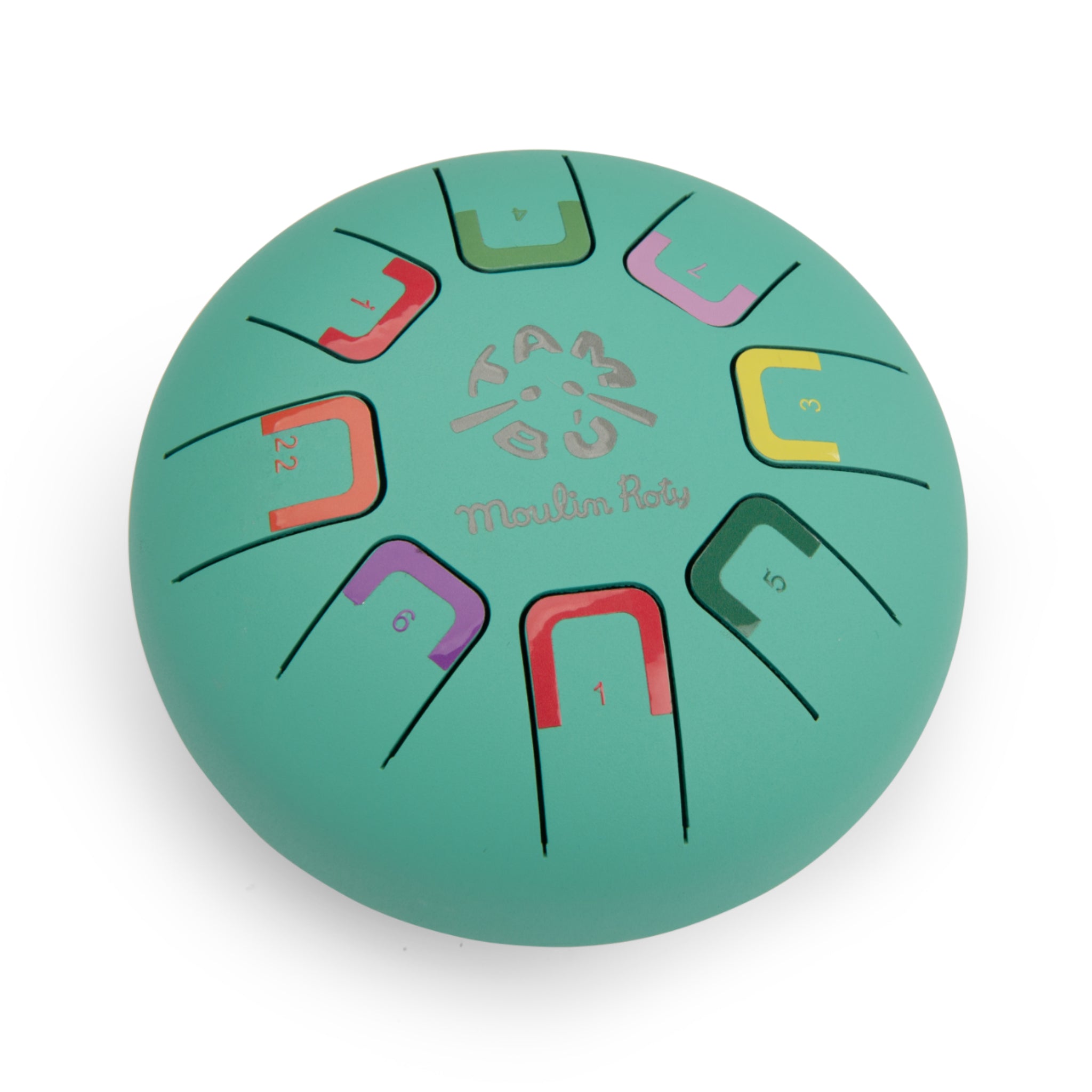 Small drum with green metal tongues, Tambù