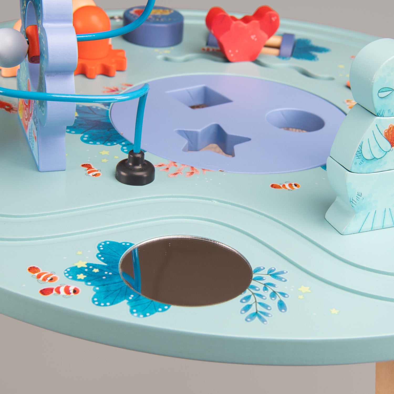 Moulin Roty | Tavolo di attività in legno bambini, Sotto il mare Les Aventures de Paulie 676380