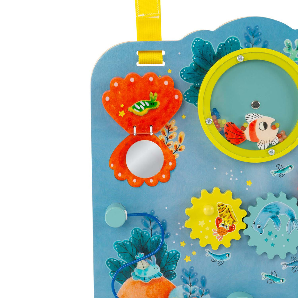 Wooden activity panel, Under the sea