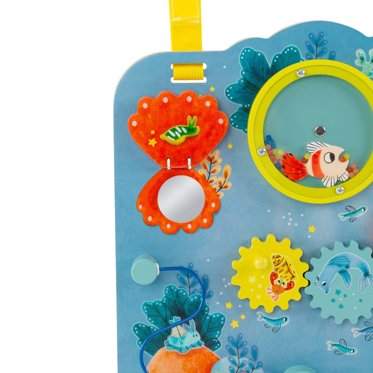Wooden activity panel, Under the sea