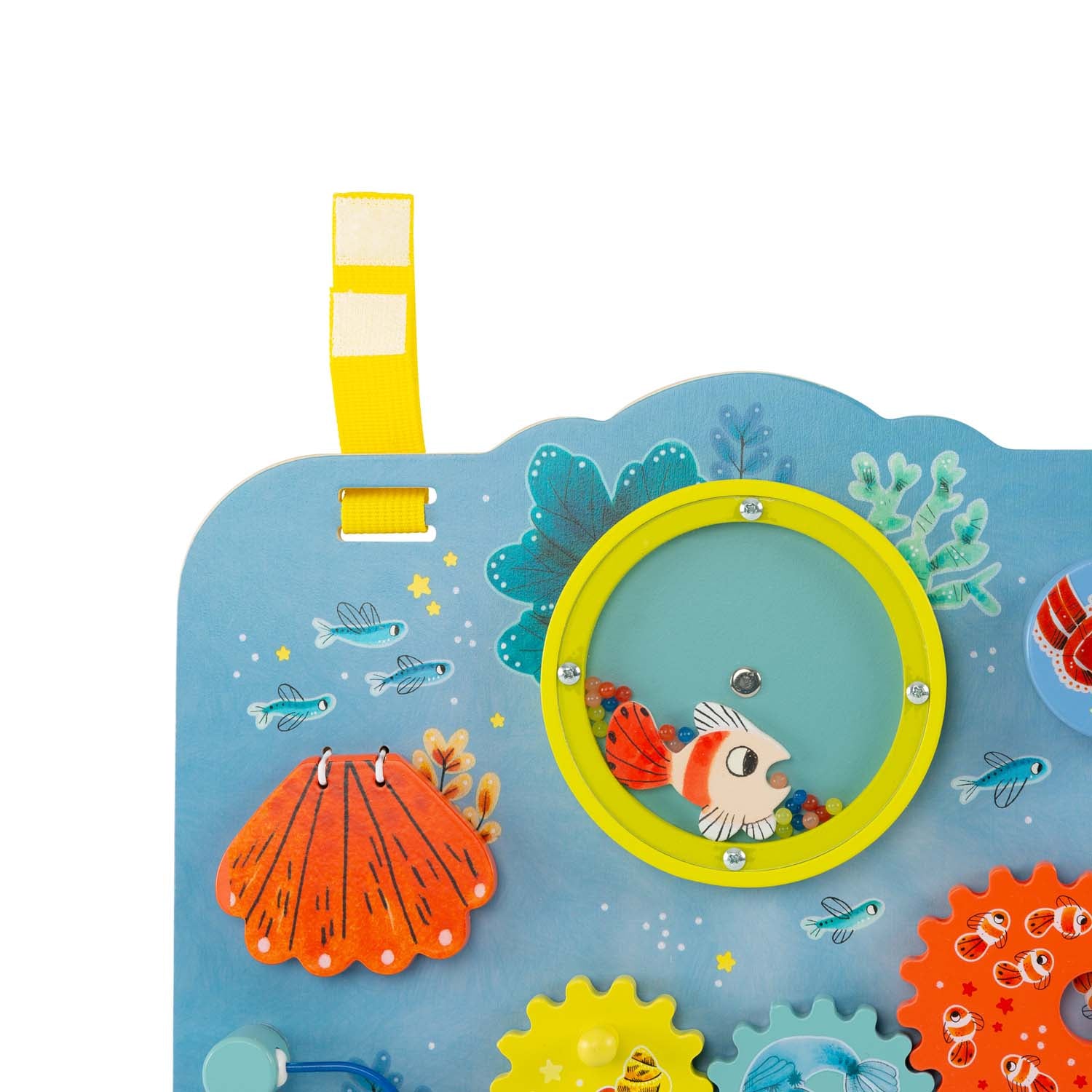 Wooden activity panel, Under the sea