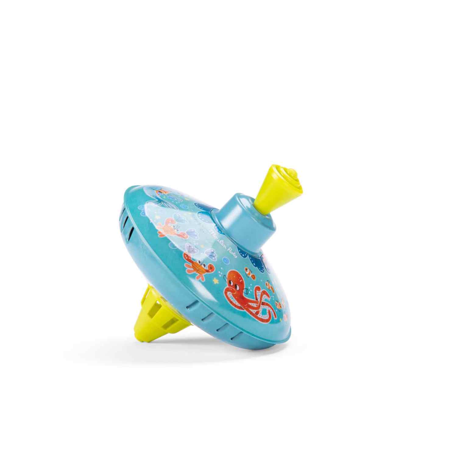 Small metal spinning top, Under the sea