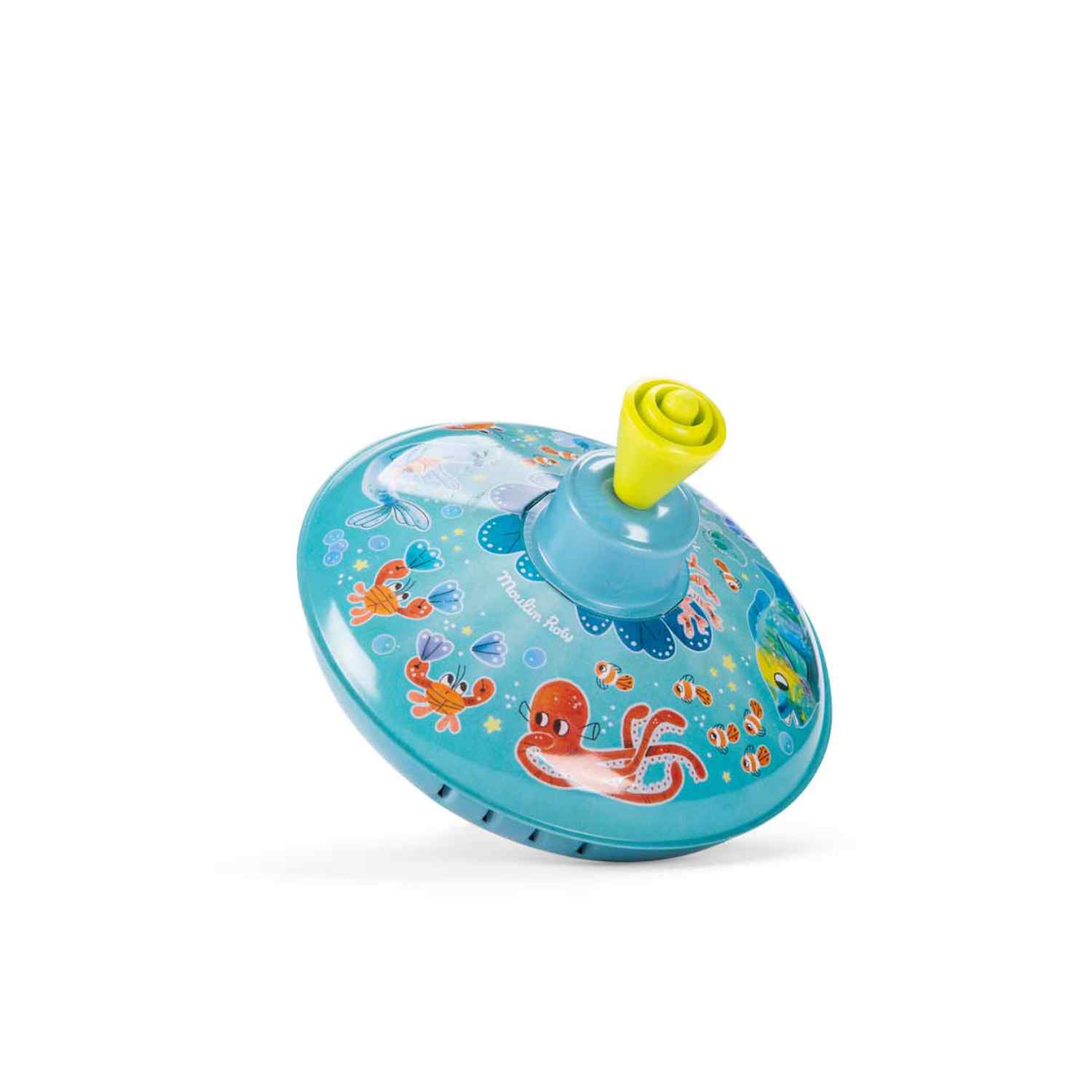 Small metal spinning top, Under the sea