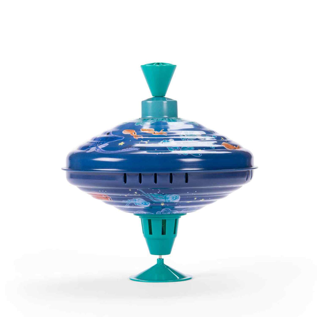 Large metal spinning top, Under the sea