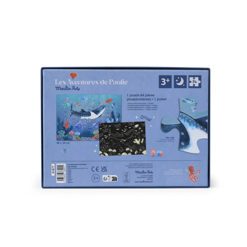 Fluorescent puzzle Under the sea, 24pcs