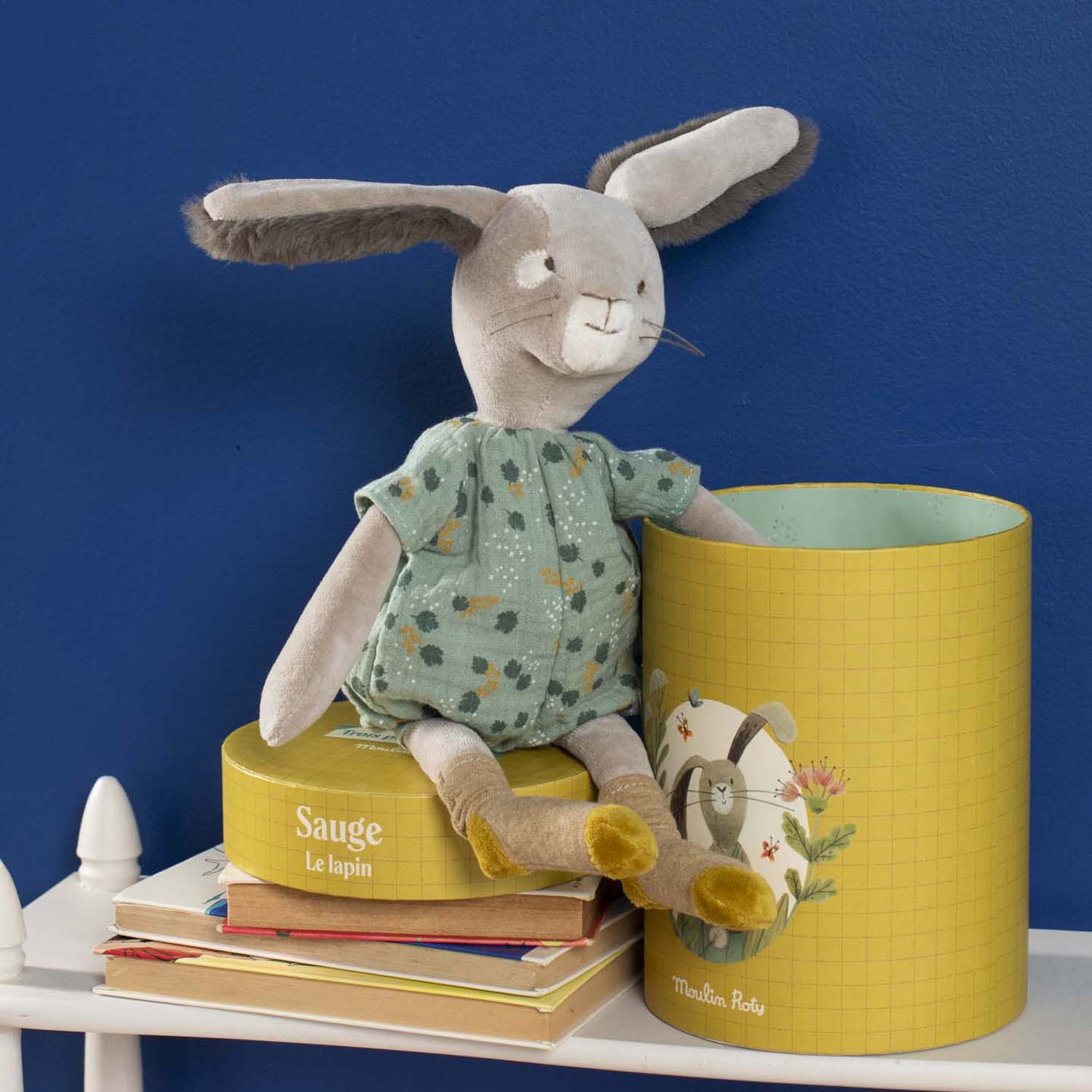 Gift Boxed Puppet, Sage Bunny