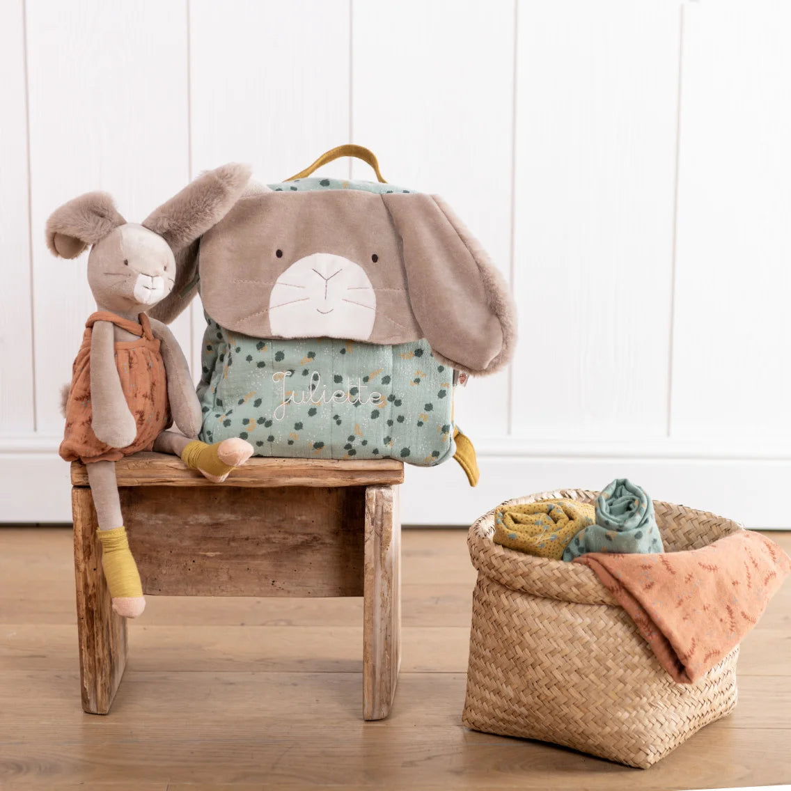 Sac à dos souple Lapin sauge