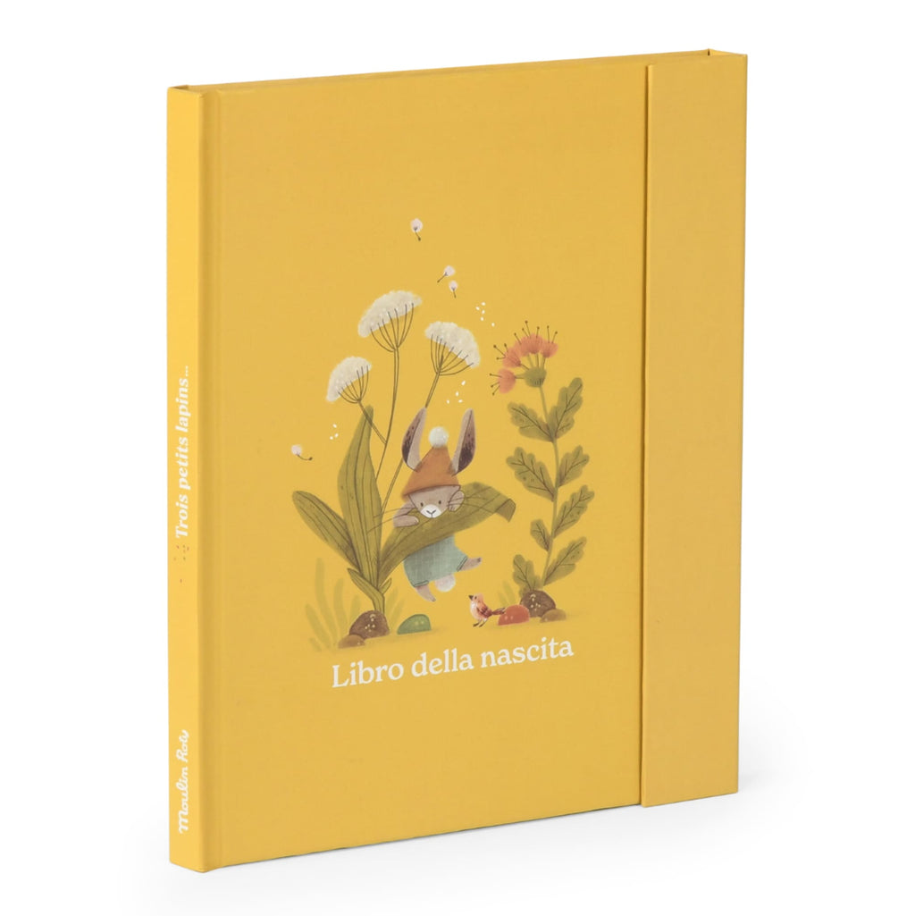 Libro nascita in Italiano (80 pagine) Trois petits lapins