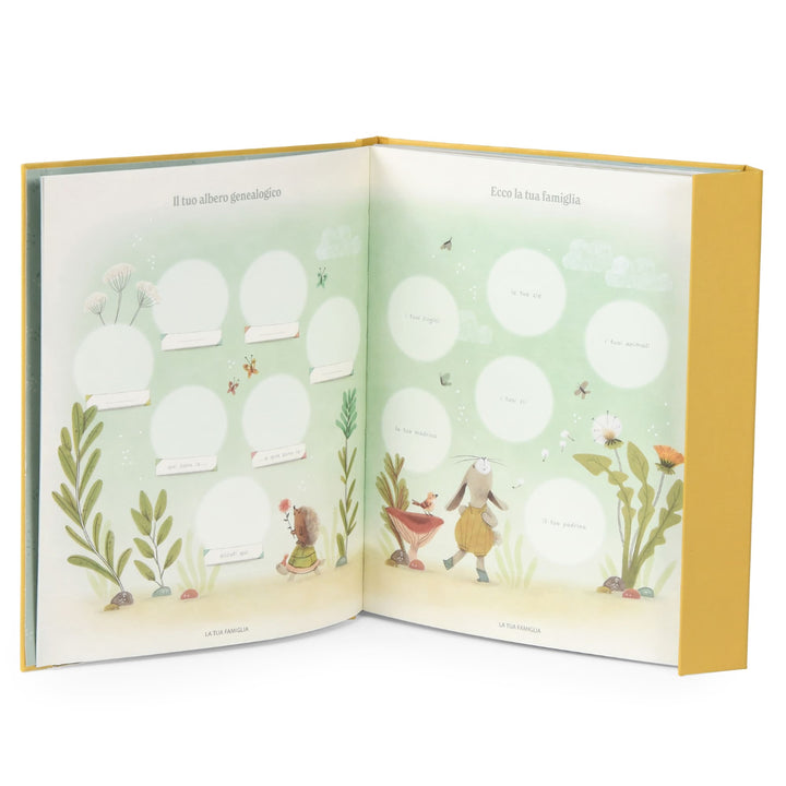 Birth book in Italian (80 pages) Trois petits lapins