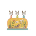 Pop up wooden jump, Three little bunnies