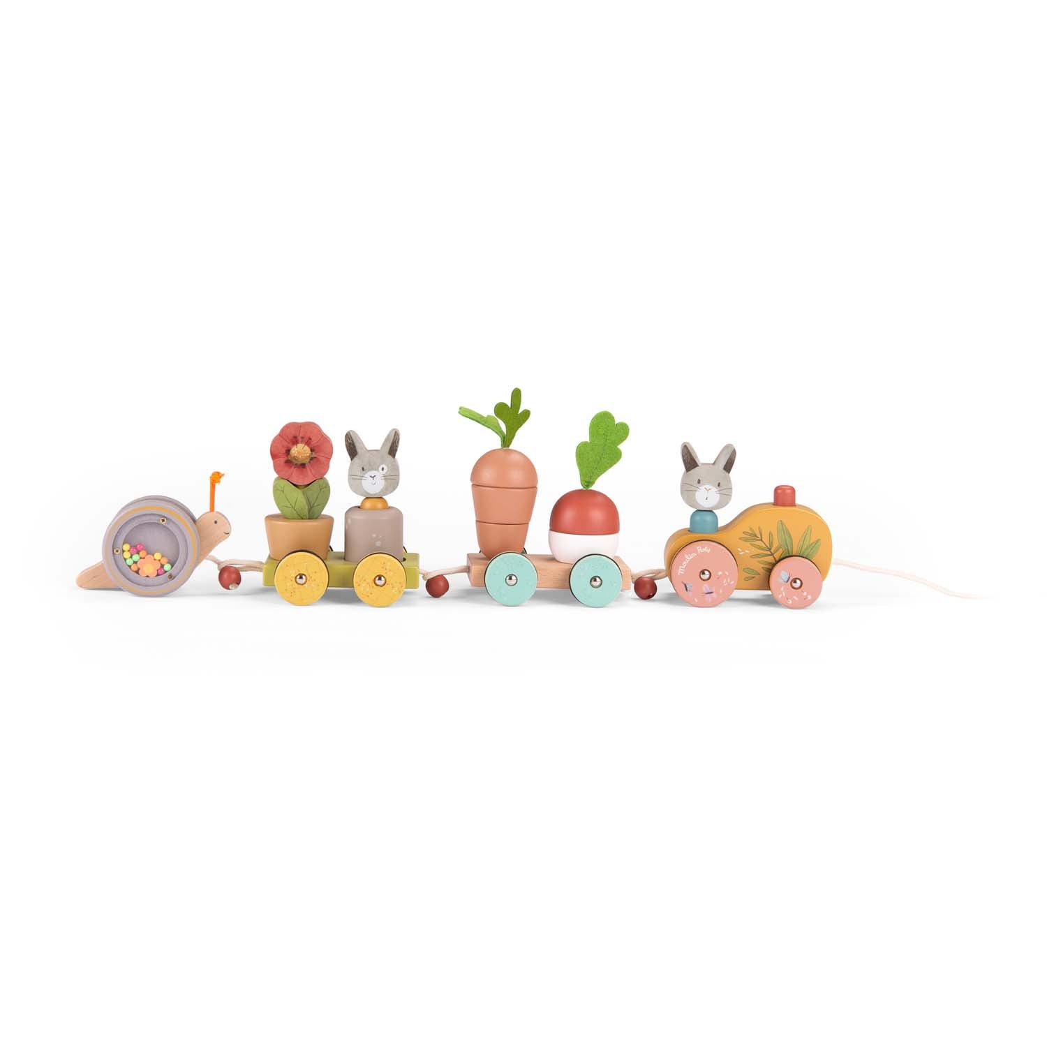 Large Pull-Along Activity Train, Three Little Bunnies