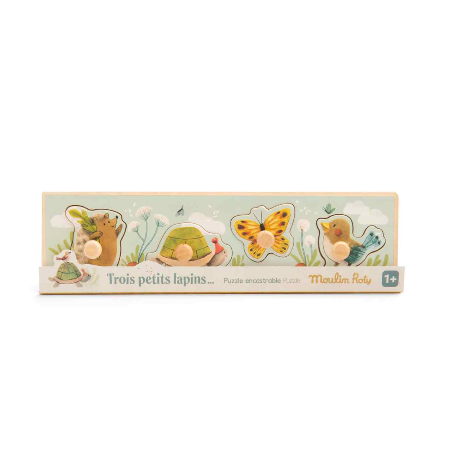 Wooden Interlocking Puzzle 4 Animals