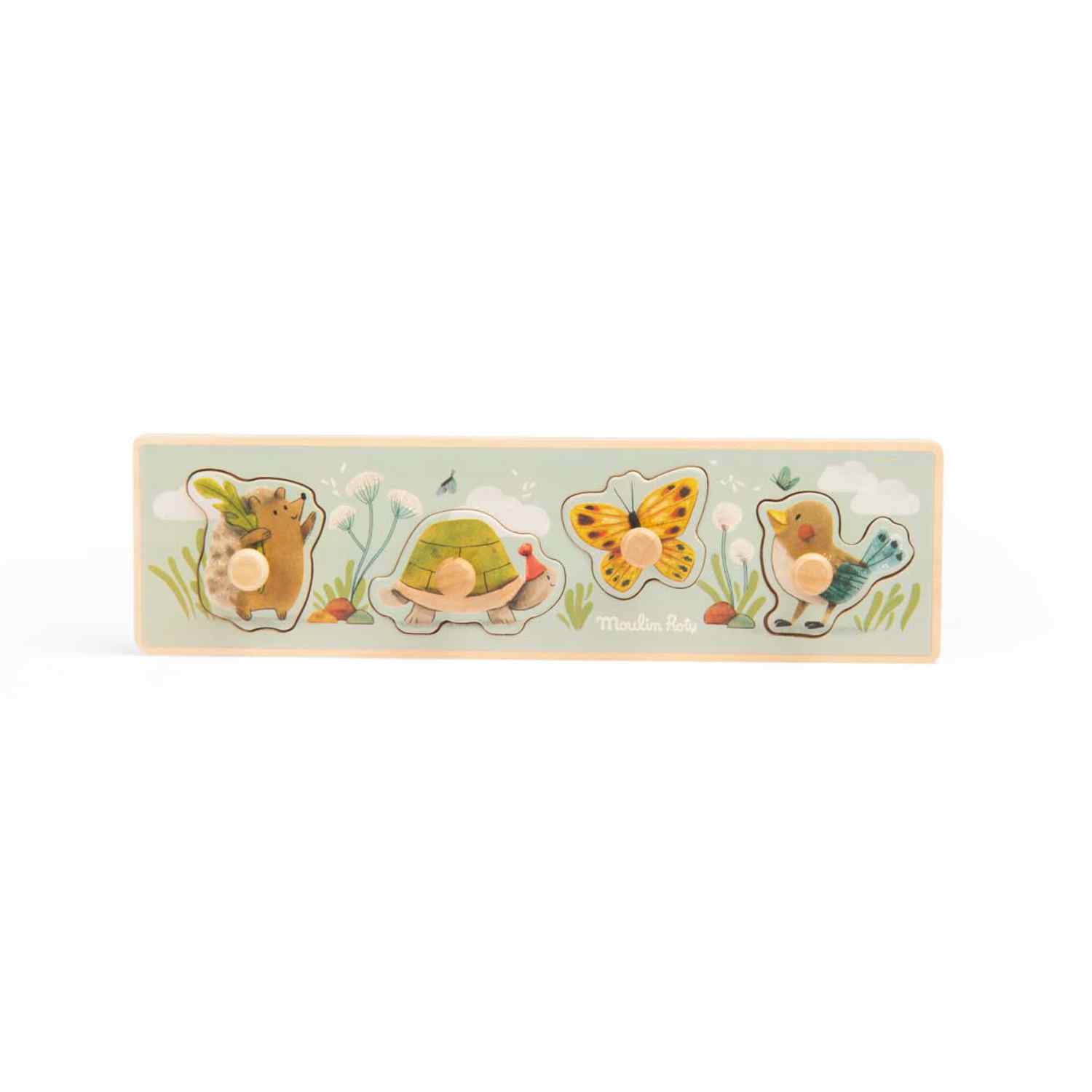 Puzzle ad incastro in legno 4 animali | Moulin Roty
