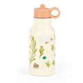 Stainless steel thermal water bottle with straw, Three little rabbits
